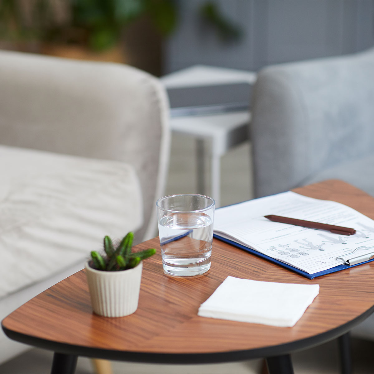 Health Psychology Center Of New York About Dr. Kate Herts Glass with Water on Table